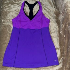 Victoria’s Secret Made Sexy Sport Racer Back Tank Top, Size M - Purple/Magenta